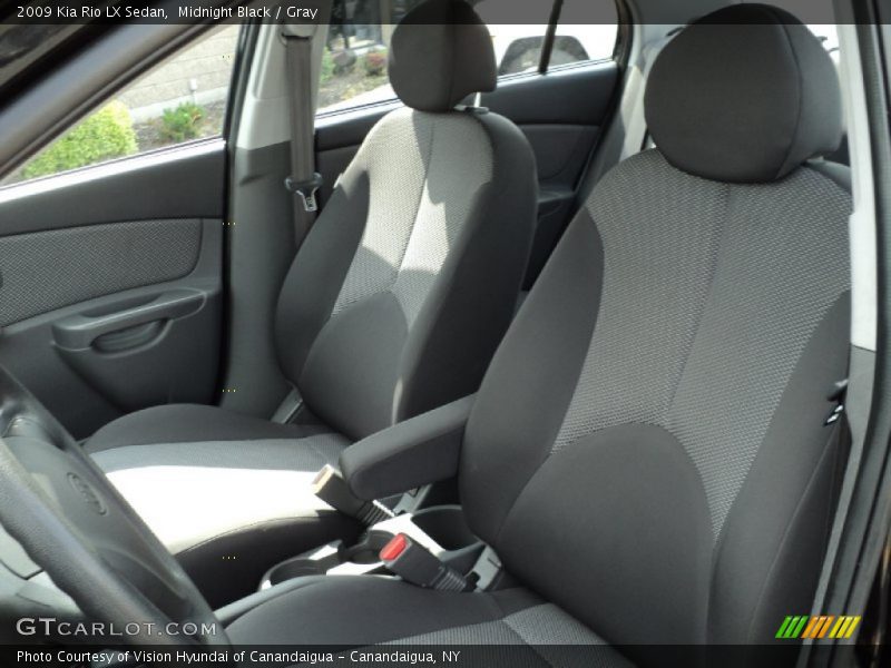 Midnight Black / Gray 2009 Kia Rio LX Sedan