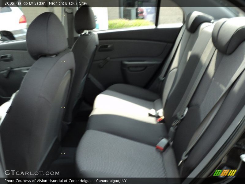 Midnight Black / Gray 2009 Kia Rio LX Sedan