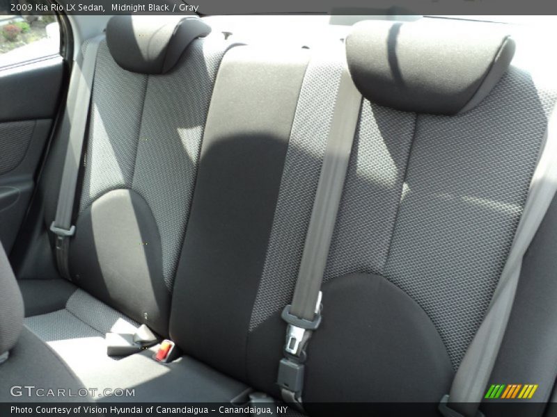 Midnight Black / Gray 2009 Kia Rio LX Sedan