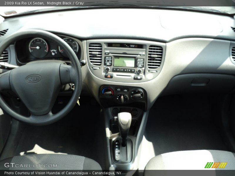 Midnight Black / Gray 2009 Kia Rio LX Sedan