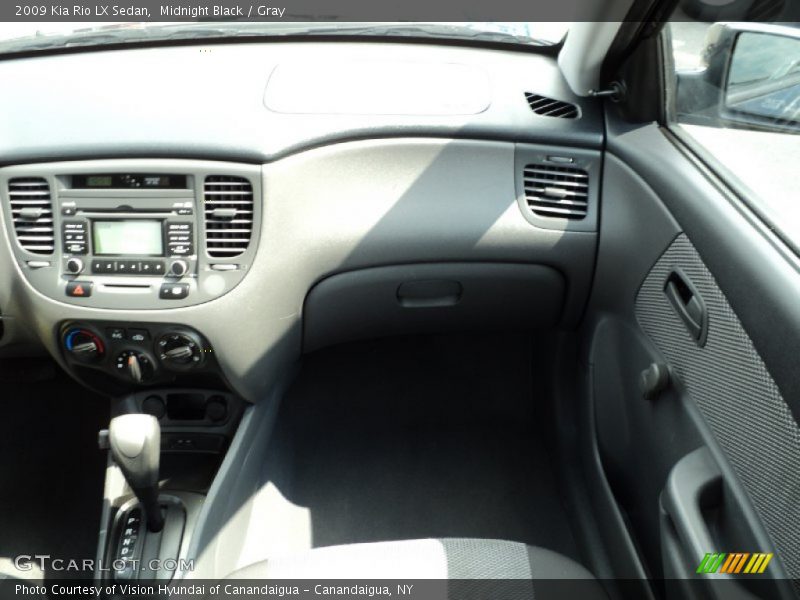 Midnight Black / Gray 2009 Kia Rio LX Sedan