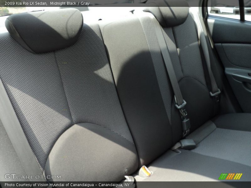 Midnight Black / Gray 2009 Kia Rio LX Sedan