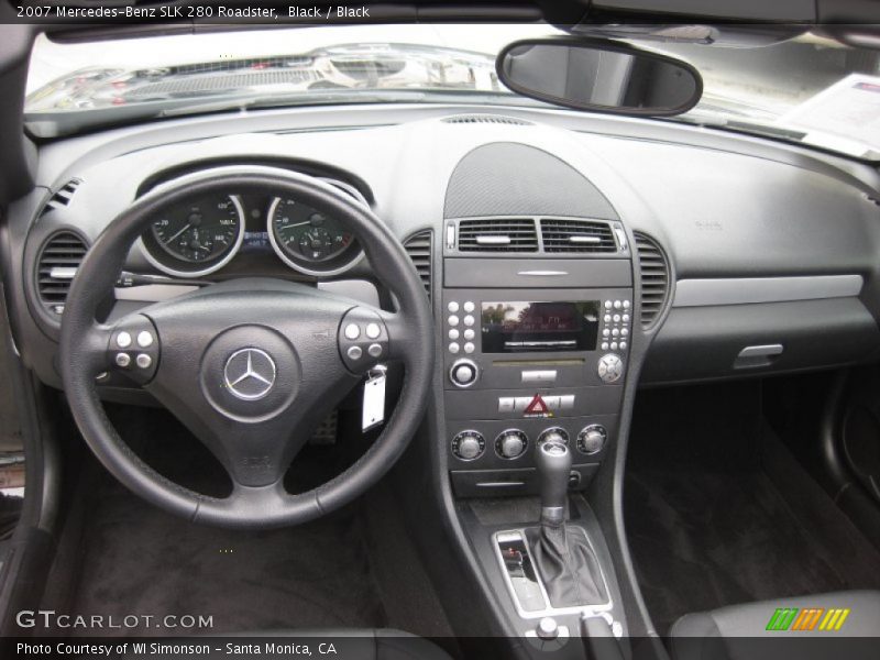 Black / Black 2007 Mercedes-Benz SLK 280 Roadster