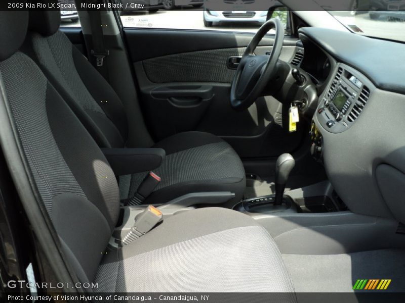 Midnight Black / Gray 2009 Kia Rio LX Sedan