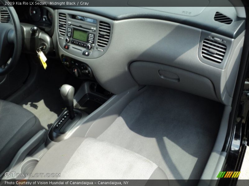 Midnight Black / Gray 2009 Kia Rio LX Sedan