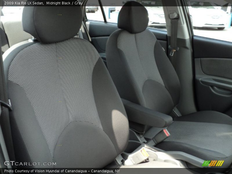 Midnight Black / Gray 2009 Kia Rio LX Sedan