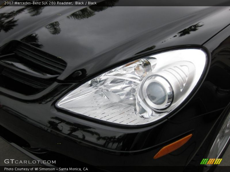 Black / Black 2007 Mercedes-Benz SLK 280 Roadster
