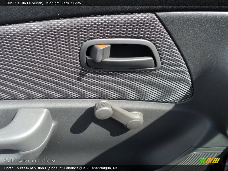 Midnight Black / Gray 2009 Kia Rio LX Sedan