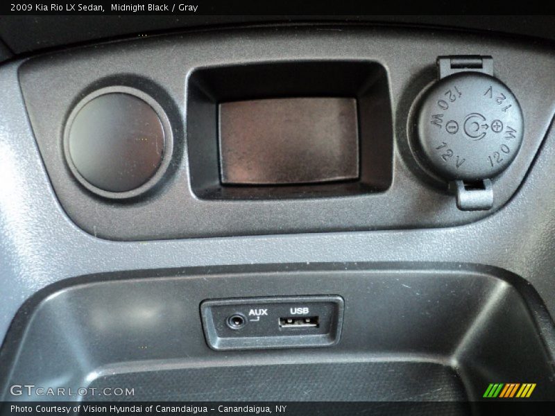 Midnight Black / Gray 2009 Kia Rio LX Sedan