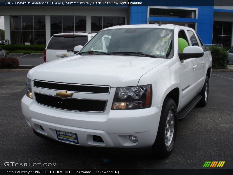 Summit White / Dark Titanium/Light Titanium 2007 Chevrolet Avalanche LT 4WD