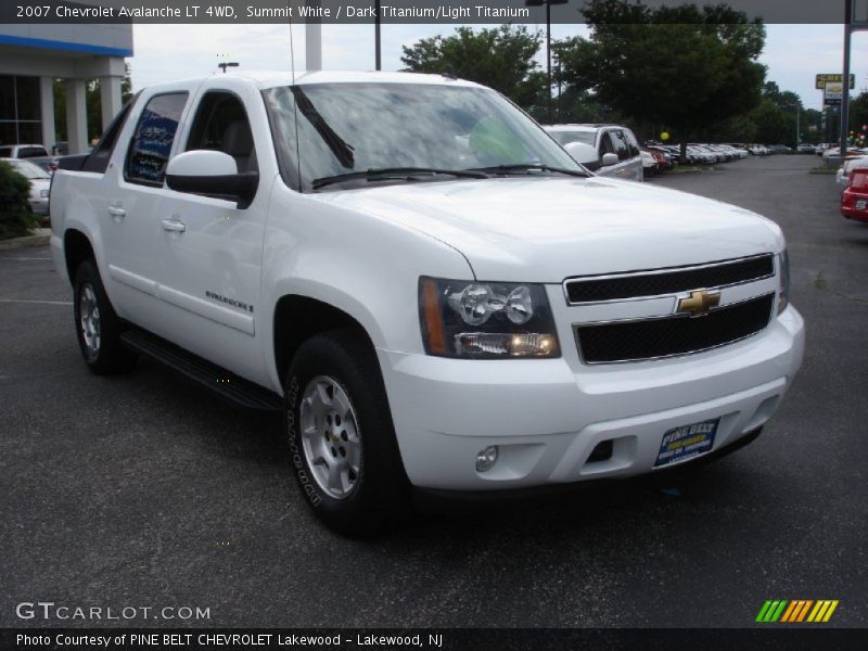 Summit White / Dark Titanium/Light Titanium 2007 Chevrolet Avalanche LT 4WD