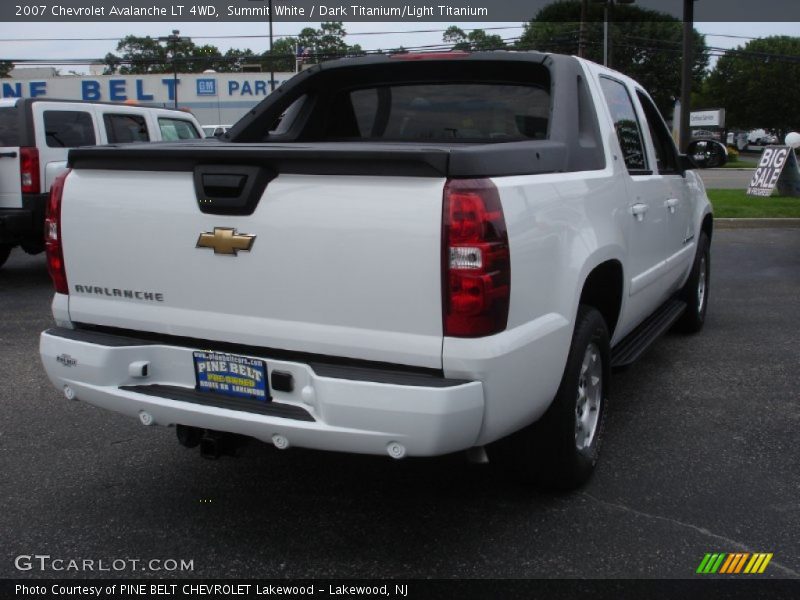 Summit White / Dark Titanium/Light Titanium 2007 Chevrolet Avalanche LT 4WD