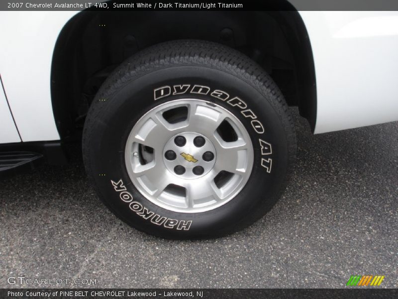 Summit White / Dark Titanium/Light Titanium 2007 Chevrolet Avalanche LT 4WD