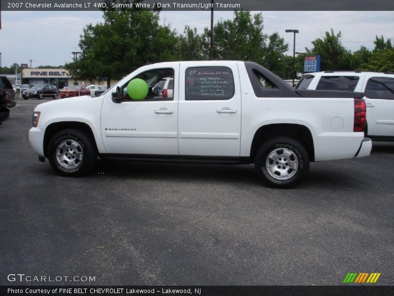 Summit White / Dark Titanium/Light Titanium 2007 Chevrolet Avalanche LT 4WD