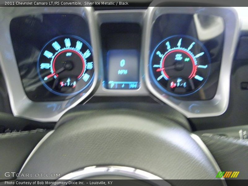 Silver Ice Metallic / Black 2011 Chevrolet Camaro LT/RS Convertible
