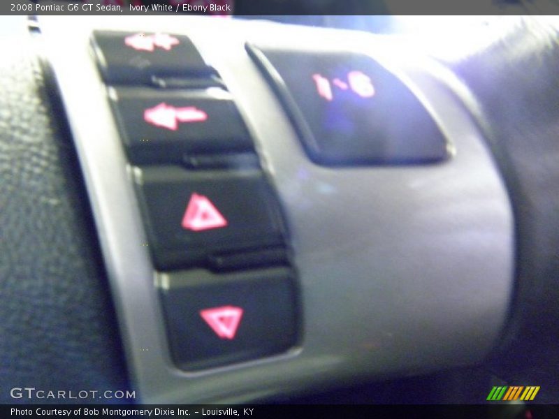 Ivory White / Ebony Black 2008 Pontiac G6 GT Sedan