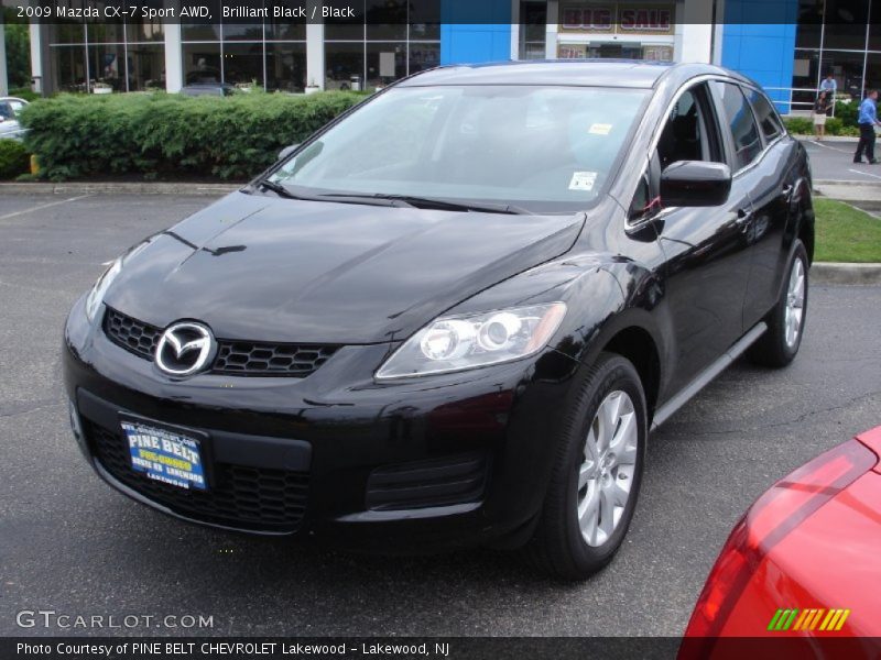 Brilliant Black / Black 2009 Mazda CX-7 Sport AWD
