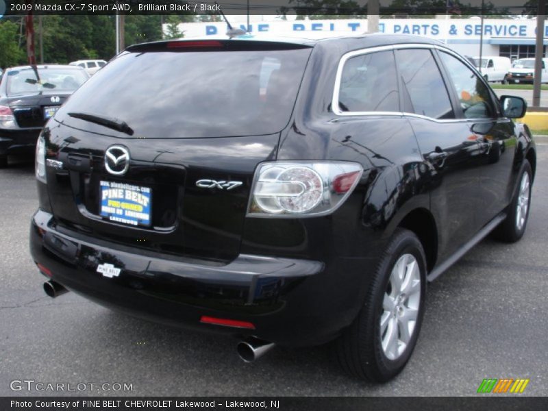 Brilliant Black / Black 2009 Mazda CX-7 Sport AWD