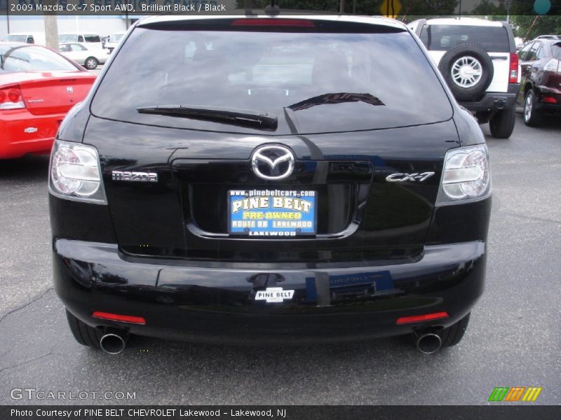 Brilliant Black / Black 2009 Mazda CX-7 Sport AWD