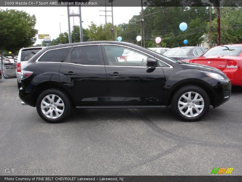 Brilliant Black / Black 2009 Mazda CX-7 Sport AWD
