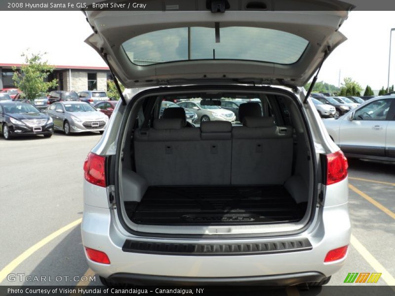 Bright Silver / Gray 2008 Hyundai Santa Fe GLS