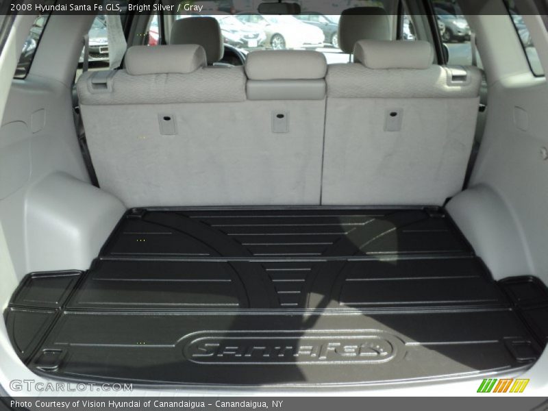 Bright Silver / Gray 2008 Hyundai Santa Fe GLS