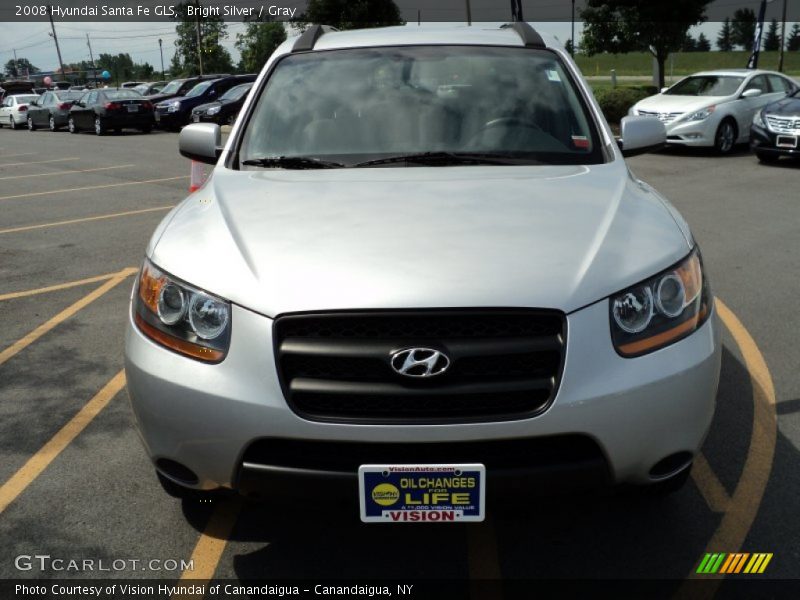 Bright Silver / Gray 2008 Hyundai Santa Fe GLS