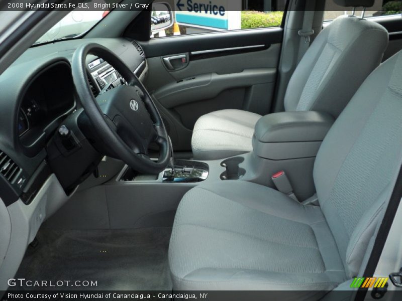 Bright Silver / Gray 2008 Hyundai Santa Fe GLS