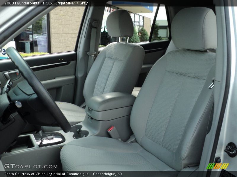 Bright Silver / Gray 2008 Hyundai Santa Fe GLS