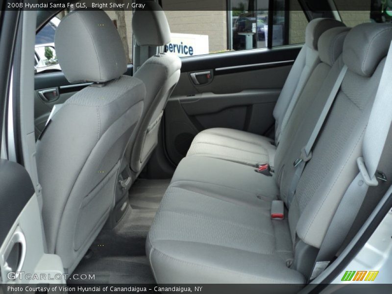 Bright Silver / Gray 2008 Hyundai Santa Fe GLS