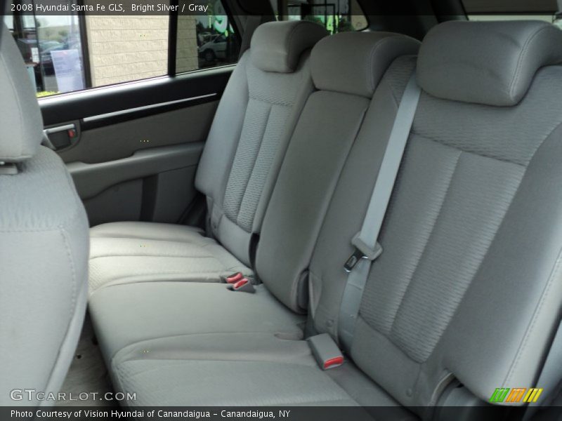 Bright Silver / Gray 2008 Hyundai Santa Fe GLS