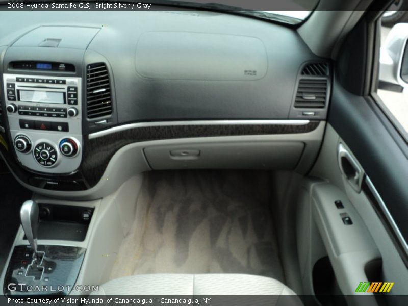 Bright Silver / Gray 2008 Hyundai Santa Fe GLS