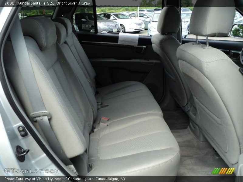 Bright Silver / Gray 2008 Hyundai Santa Fe GLS