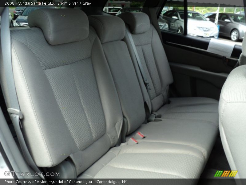 Bright Silver / Gray 2008 Hyundai Santa Fe GLS