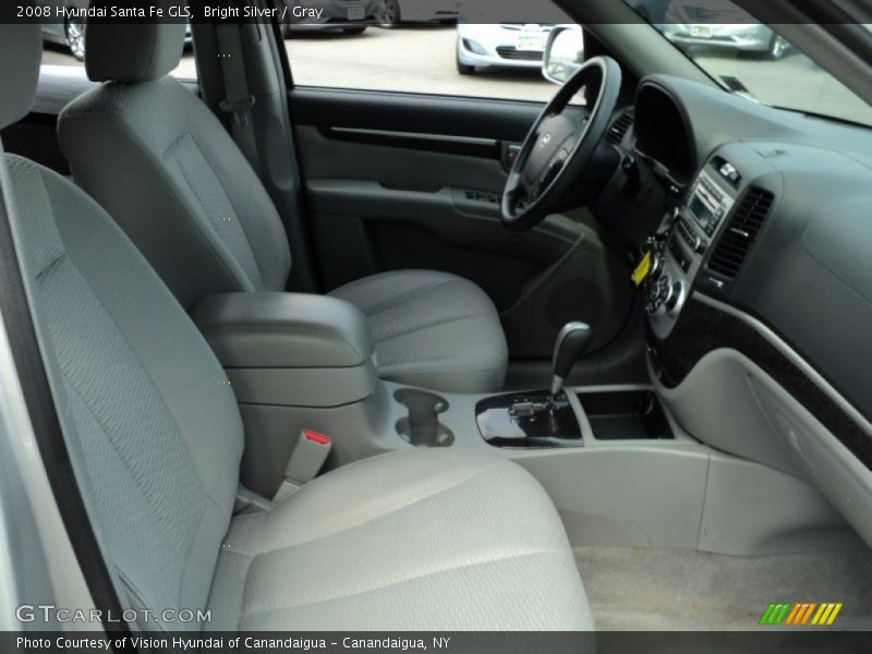 Bright Silver / Gray 2008 Hyundai Santa Fe GLS