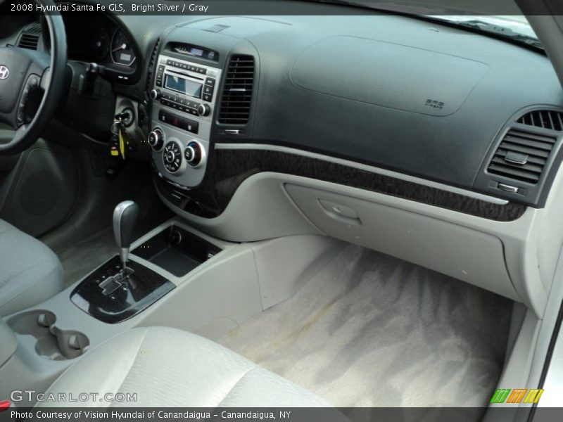 Bright Silver / Gray 2008 Hyundai Santa Fe GLS