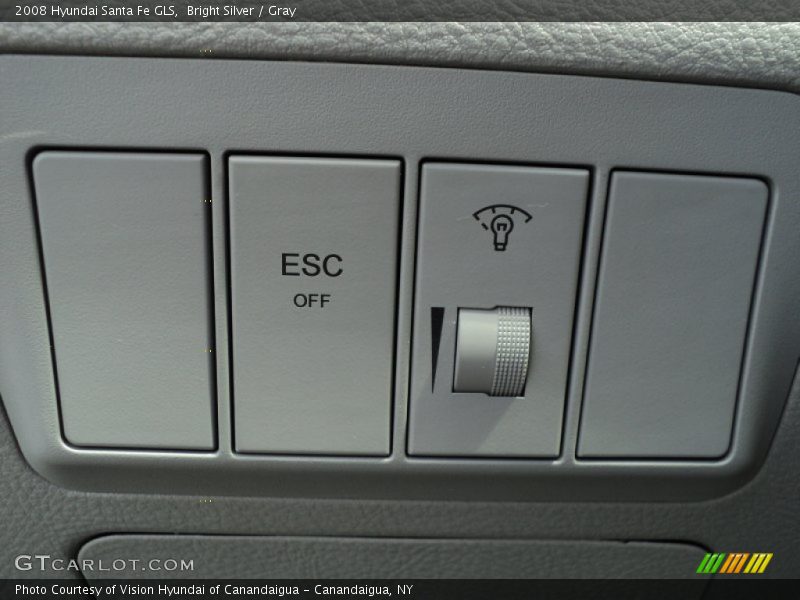 Bright Silver / Gray 2008 Hyundai Santa Fe GLS