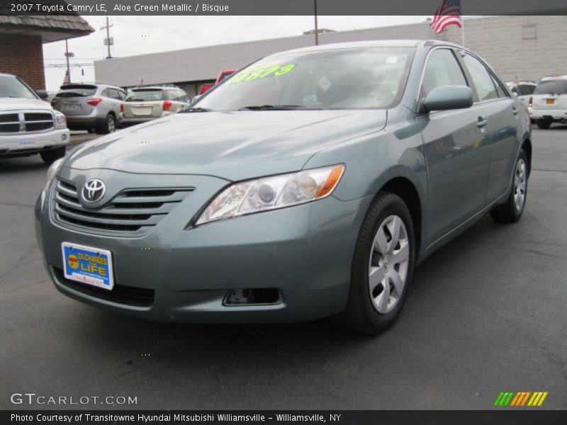 Aloe Green Metallic / Bisque 2007 Toyota Camry LE