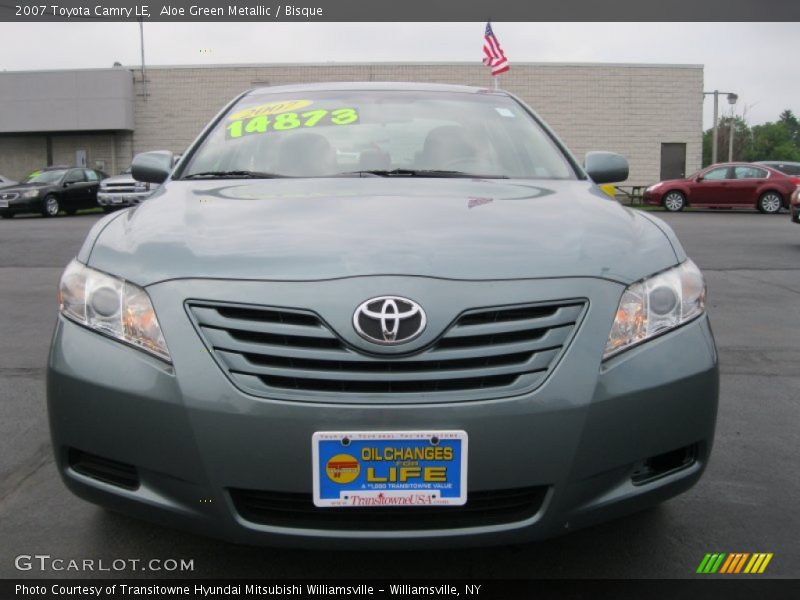 Aloe Green Metallic / Bisque 2007 Toyota Camry LE