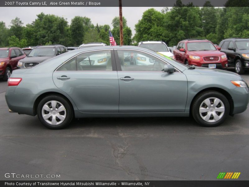 Aloe Green Metallic / Bisque 2007 Toyota Camry LE