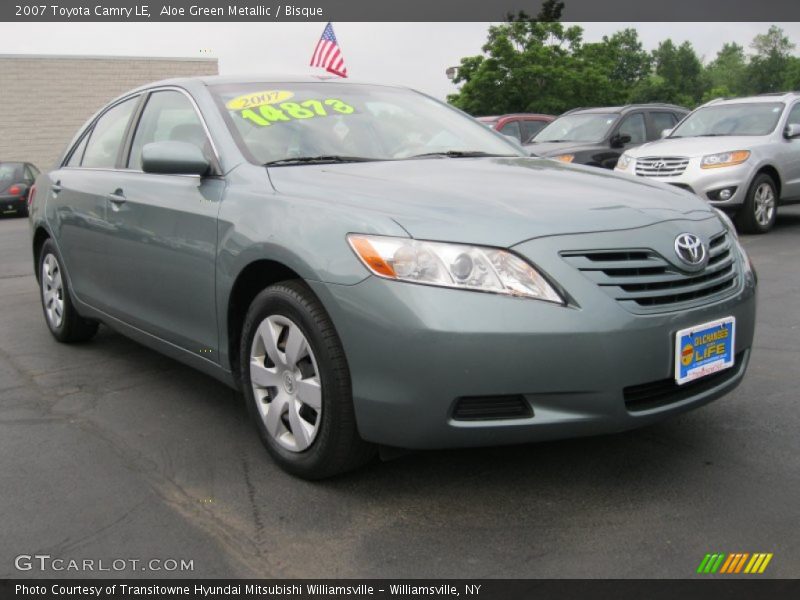 Aloe Green Metallic / Bisque 2007 Toyota Camry LE