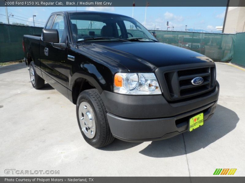 Black / Medium Flint Grey 2008 Ford F150 XL Regular Cab