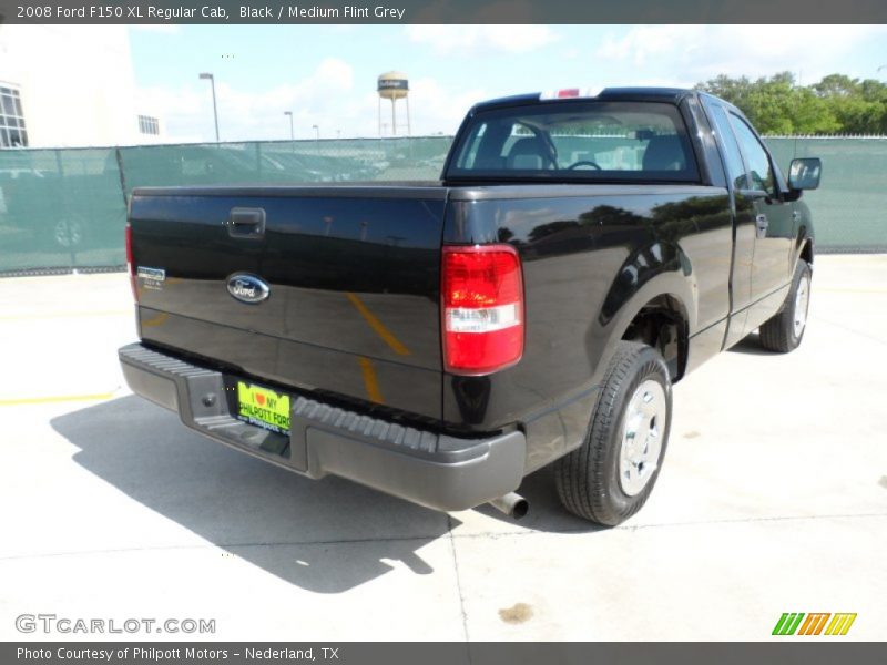Black / Medium Flint Grey 2008 Ford F150 XL Regular Cab