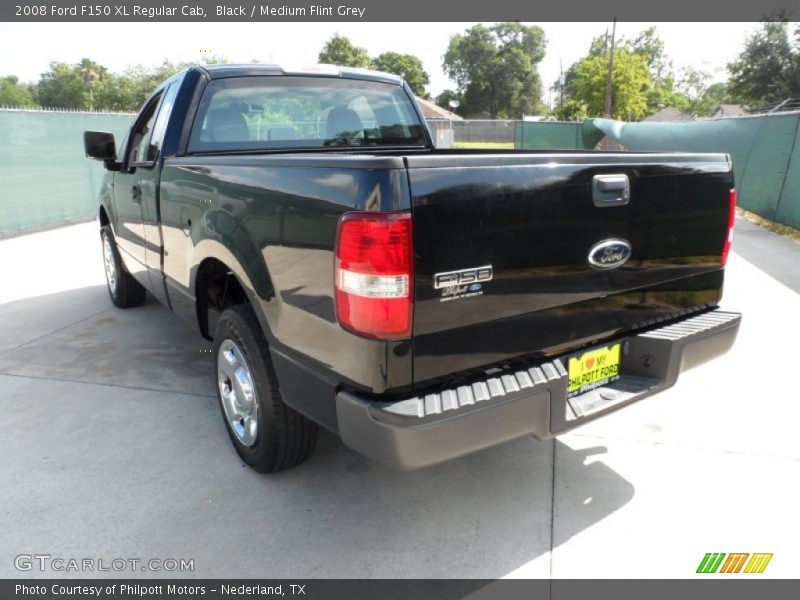 Black / Medium Flint Grey 2008 Ford F150 XL Regular Cab