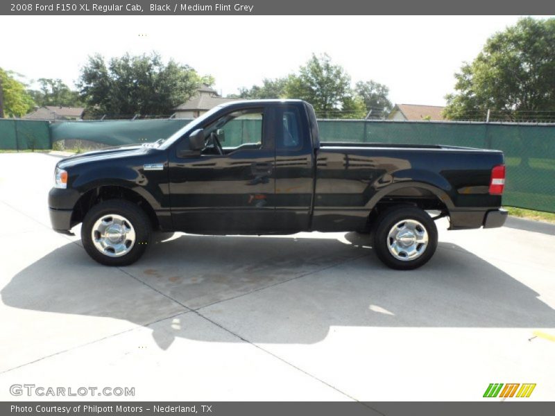 Black / Medium Flint Grey 2008 Ford F150 XL Regular Cab