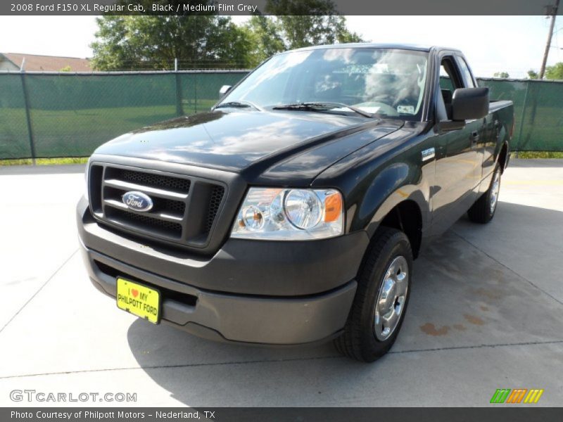 Black / Medium Flint Grey 2008 Ford F150 XL Regular Cab