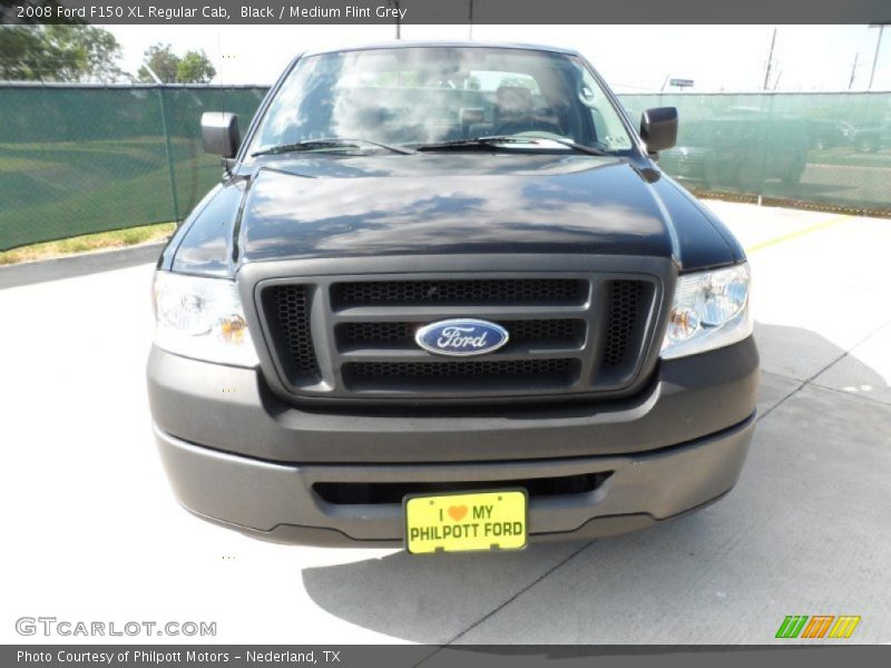 Black / Medium Flint Grey 2008 Ford F150 XL Regular Cab