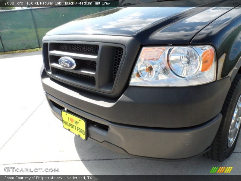 Black / Medium Flint Grey 2008 Ford F150 XL Regular Cab