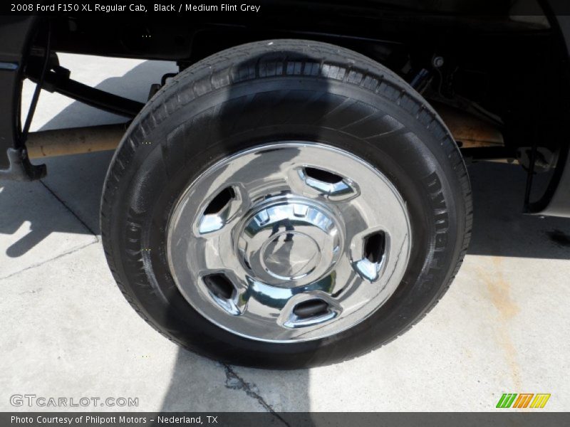 Black / Medium Flint Grey 2008 Ford F150 XL Regular Cab