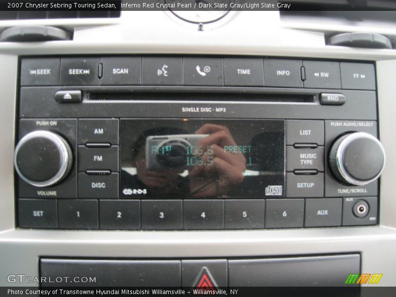 Inferno Red Crystal Pearl / Dark Slate Gray/Light Slate Gray 2007 Chrysler Sebring Touring Sedan